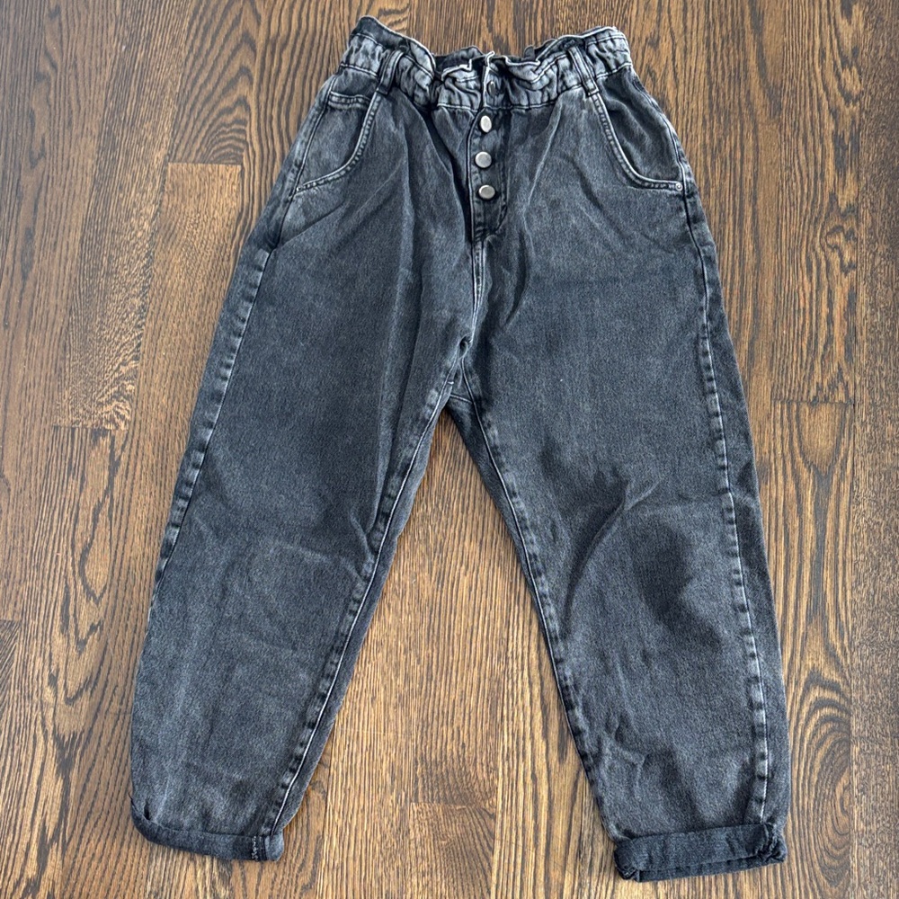 Zara Women's Dark Gray Ankle Jeans